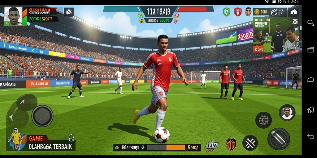 Tampilan gameplay seru di aplikasi 116X yang menghadirkan berbagai jenis olahraga.