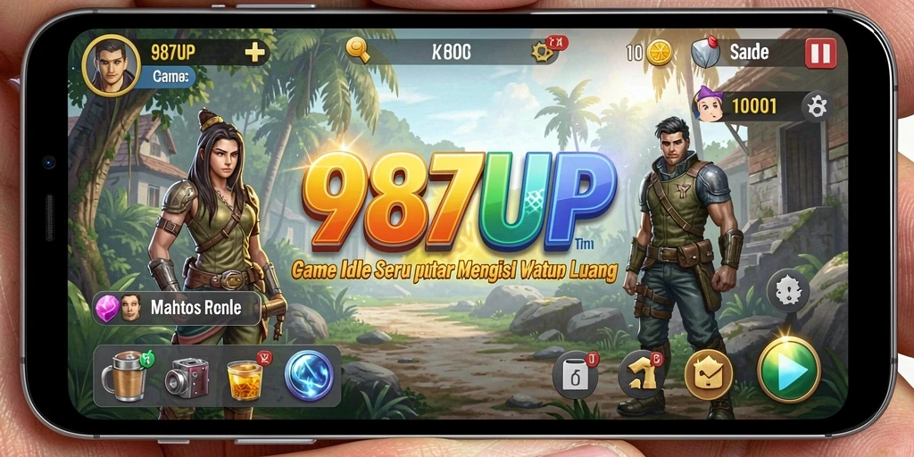 Gameplay seru dari 987UP dengan mekanisme Idle yang menarik.