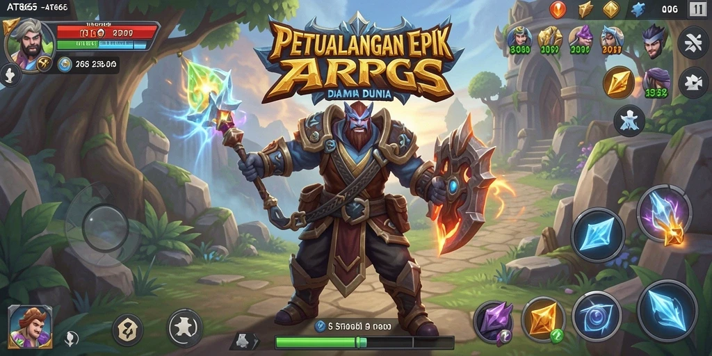Tampilan gameplay ARPG yang mendebarkan dalam AT866.