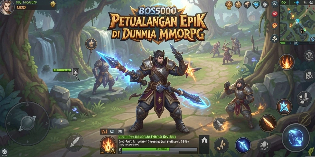 Tampilan gameplay seru dalam dunia MMORPG yang luas dan menantang.