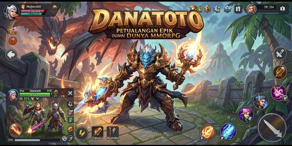 Tampilan gameplay seru dan interaksi antar pemain di DANATOTO.