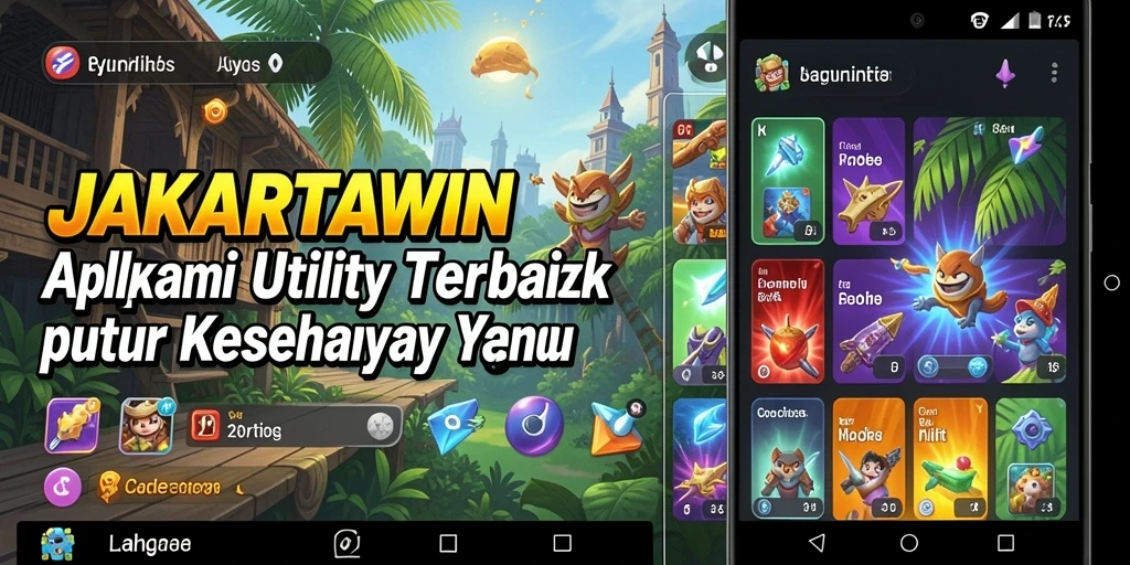 Tampilan utama JAKARTAWIN dengan berbagai fitur utility yang bermanfaat.