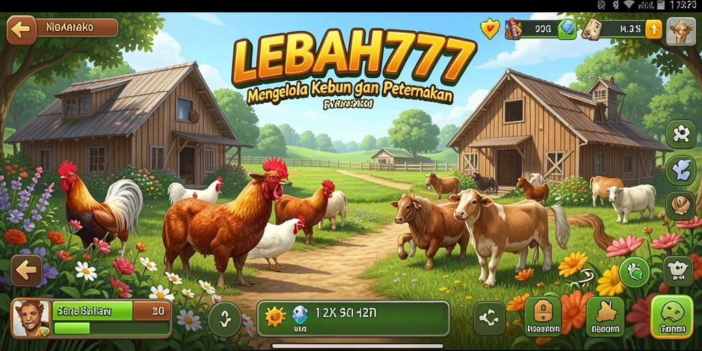 Tampilan gameplay LEBAH777 yang seru dan interaktif saat bercocok tanam.