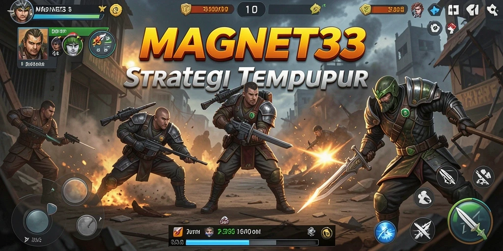 Tangkapan layar dari gameplay MAGNET33 yang menampilkan strategi tempur.
