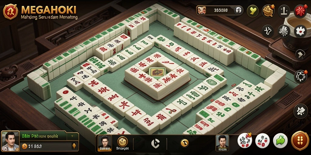 Tampilan gameplay MEGAHOKI yang menarik dan penuh warna.