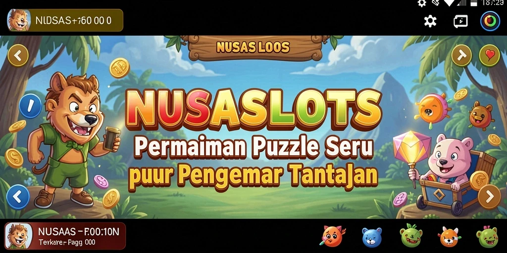 Tampilan gameplay menarik NUSASLOTS dengan tantangan Puzzle.
