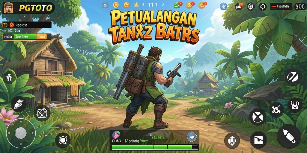 Screenshot gameplay PGTOTO menampilkan petualangan di dunia terbuka yang luas.