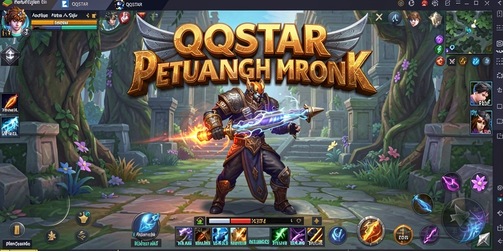 Tampilan dinamis gameplay QQSTAR yang menarik dan penuh aksi.