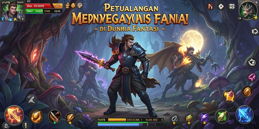 Gameplay SVIP8 yang menampilkan eksplorasi dunia petualangan.