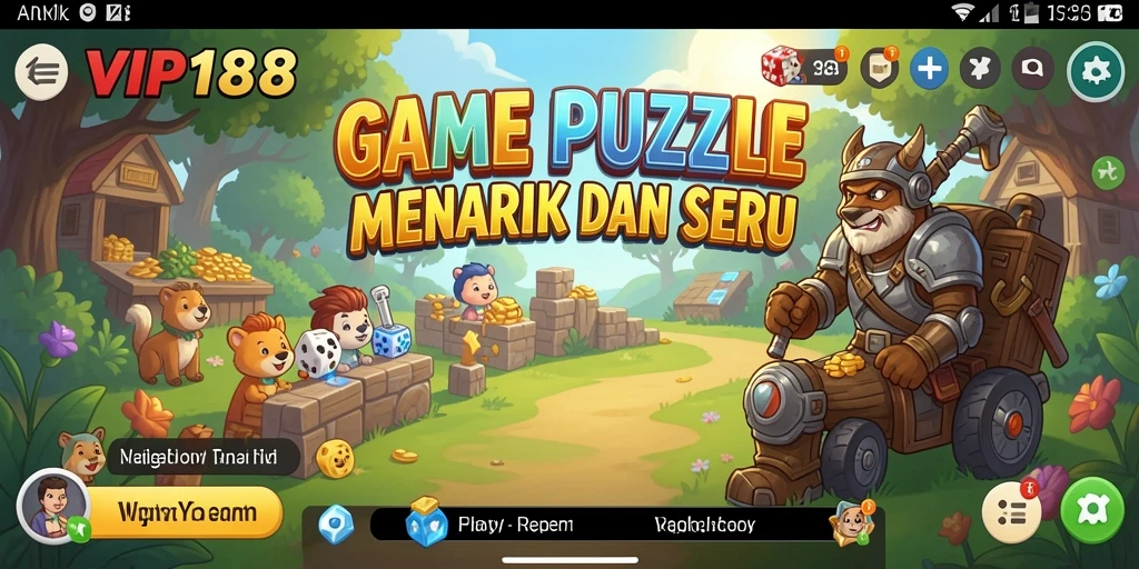 Tampilan gameplay menantang dan menarik dalam VIP188