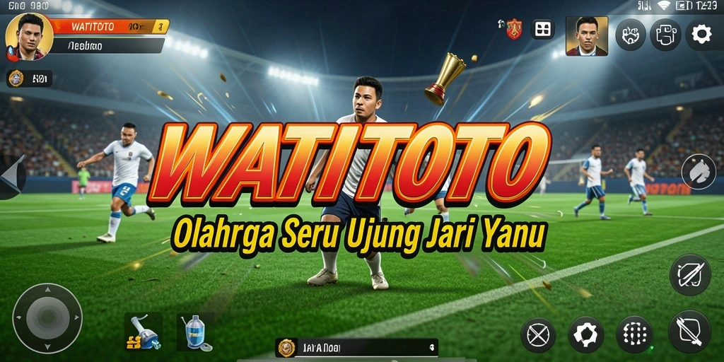 Tampilan gameplay WATITOTO dengan aksi olahraga yang mendebarkan.